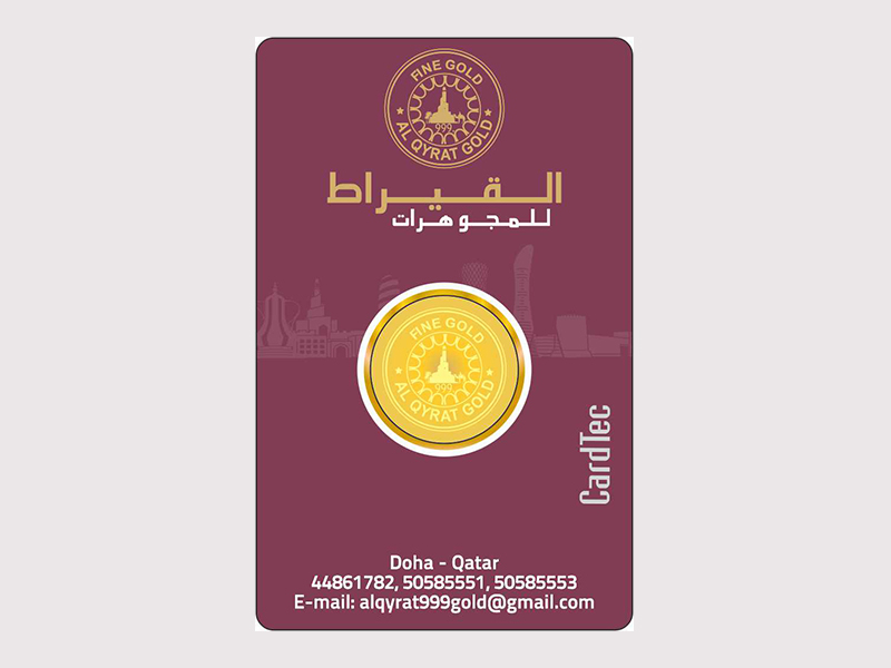 Gold Coin Packing Card