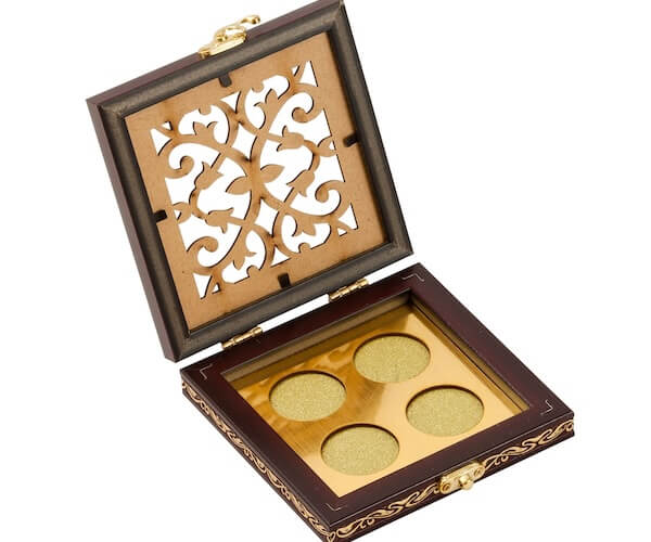 Four coin packing box for multiple gold and silver coins